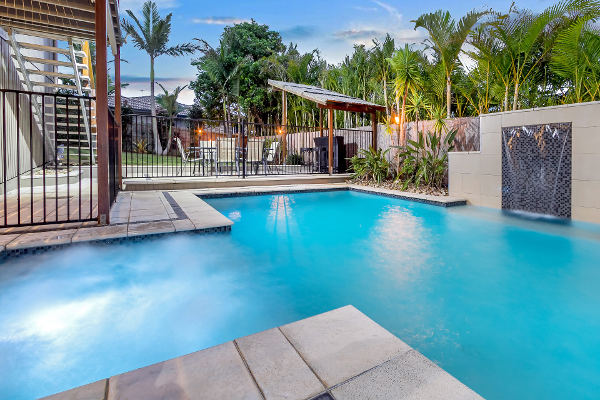 Architectural pool design built by UC Pools in Brisbane